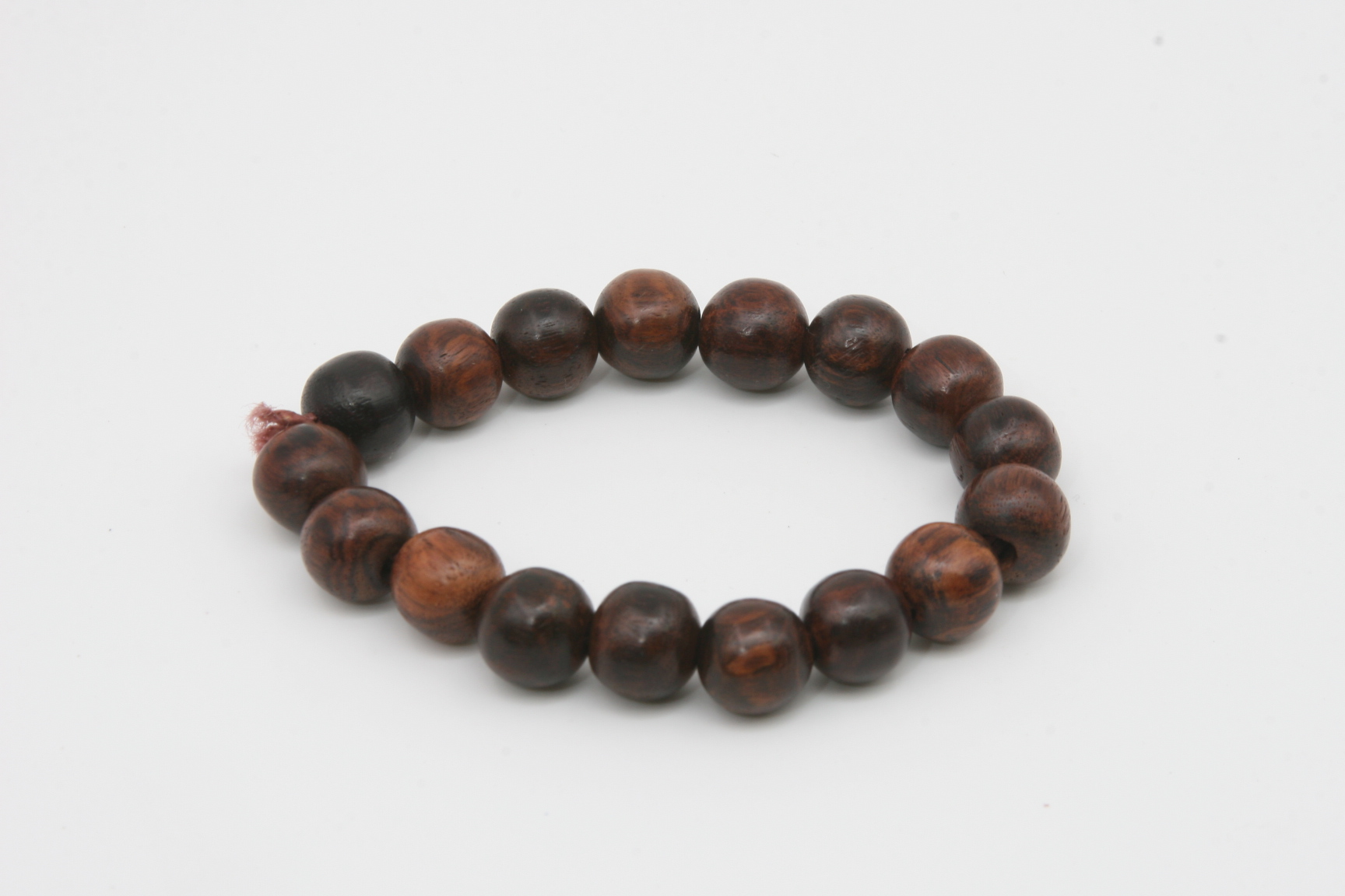 100% Natural Chinese Hainan Huanghuali Preyer Buddha Beads Bracelet / Necklace 15MM 海南黄花梨 手串 / 项链